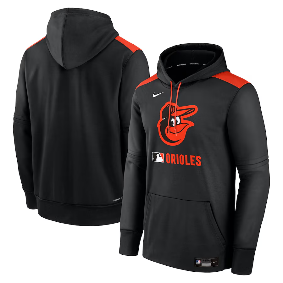 Baltimore Orioles Black Therma-FIT Hoodie