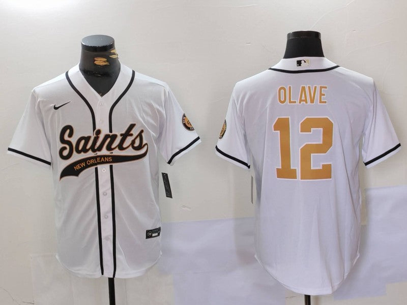 Men's New Orleans Saints Chris Olave White Player Jersey