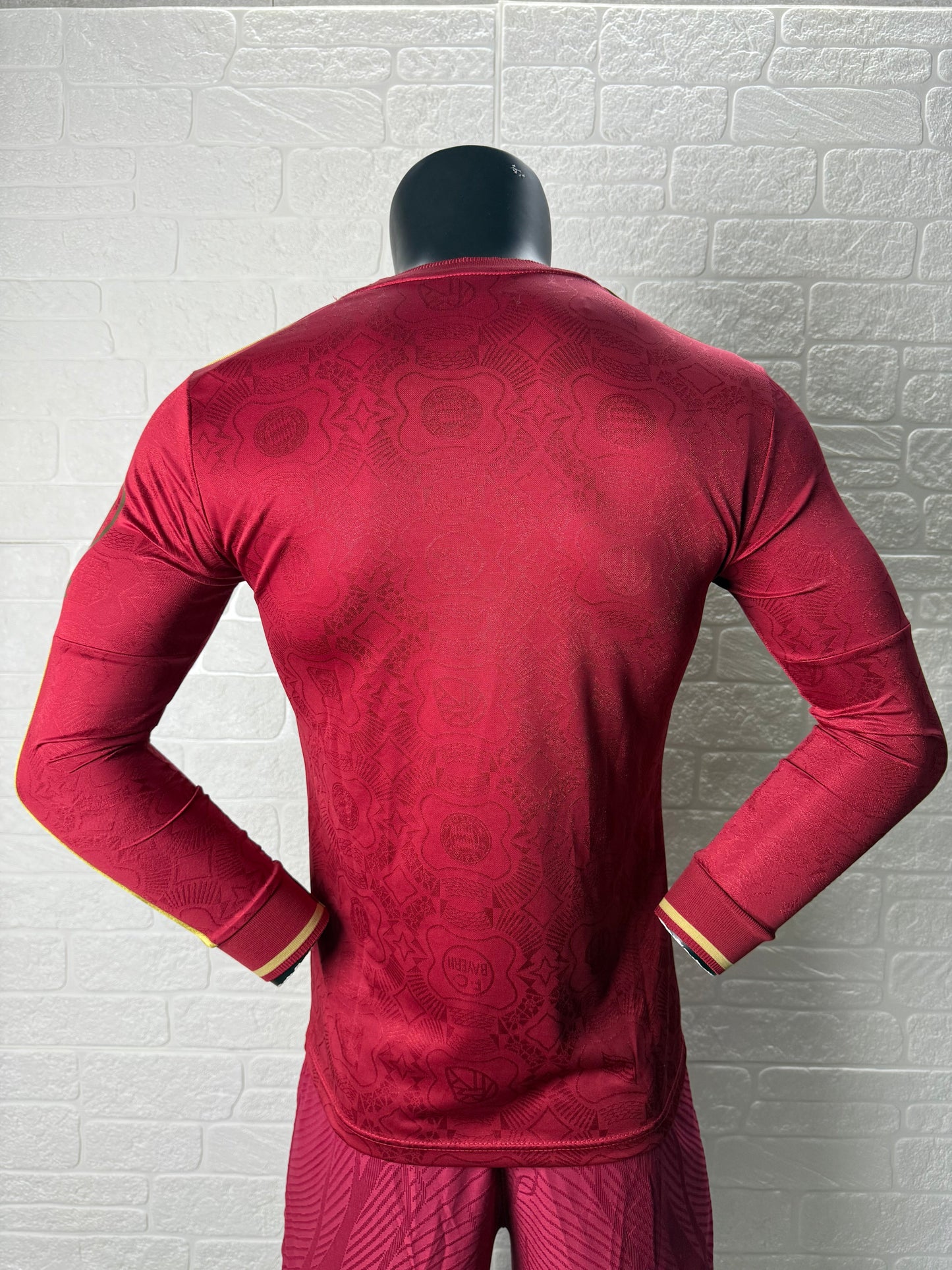 2025-26 Bayern Munich 125th Anniversary Red Long Sleeve Player Version Jersey
