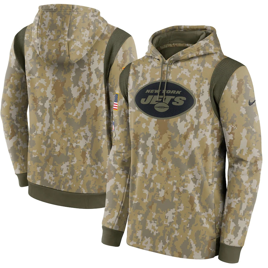Men's New York Jets 2021 Salute to Service Hoodie Camouflage
