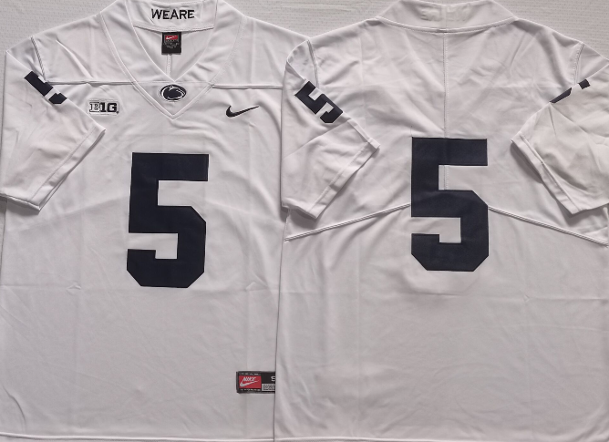 Men's Penn State Nittany Lions Jahan Dotson White Team Game Jersey