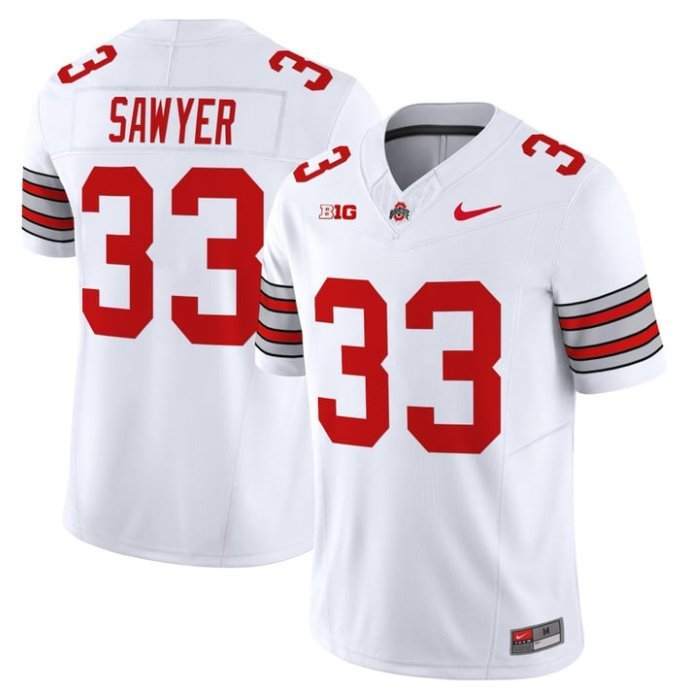 Jack Sawyer Ohio State Buckeyes Jersey White