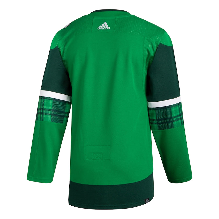 Custom Men's Vancouver Canucks adidas Kelly Green 2023 St. Patrick's Day Primegreen Authentic Jersey
