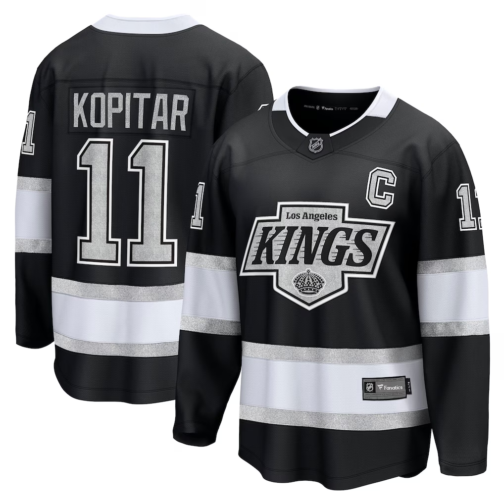 Men's Los Angeles Kings Anze Kopitar Fanatics Black Home Breakaway Player Jersey