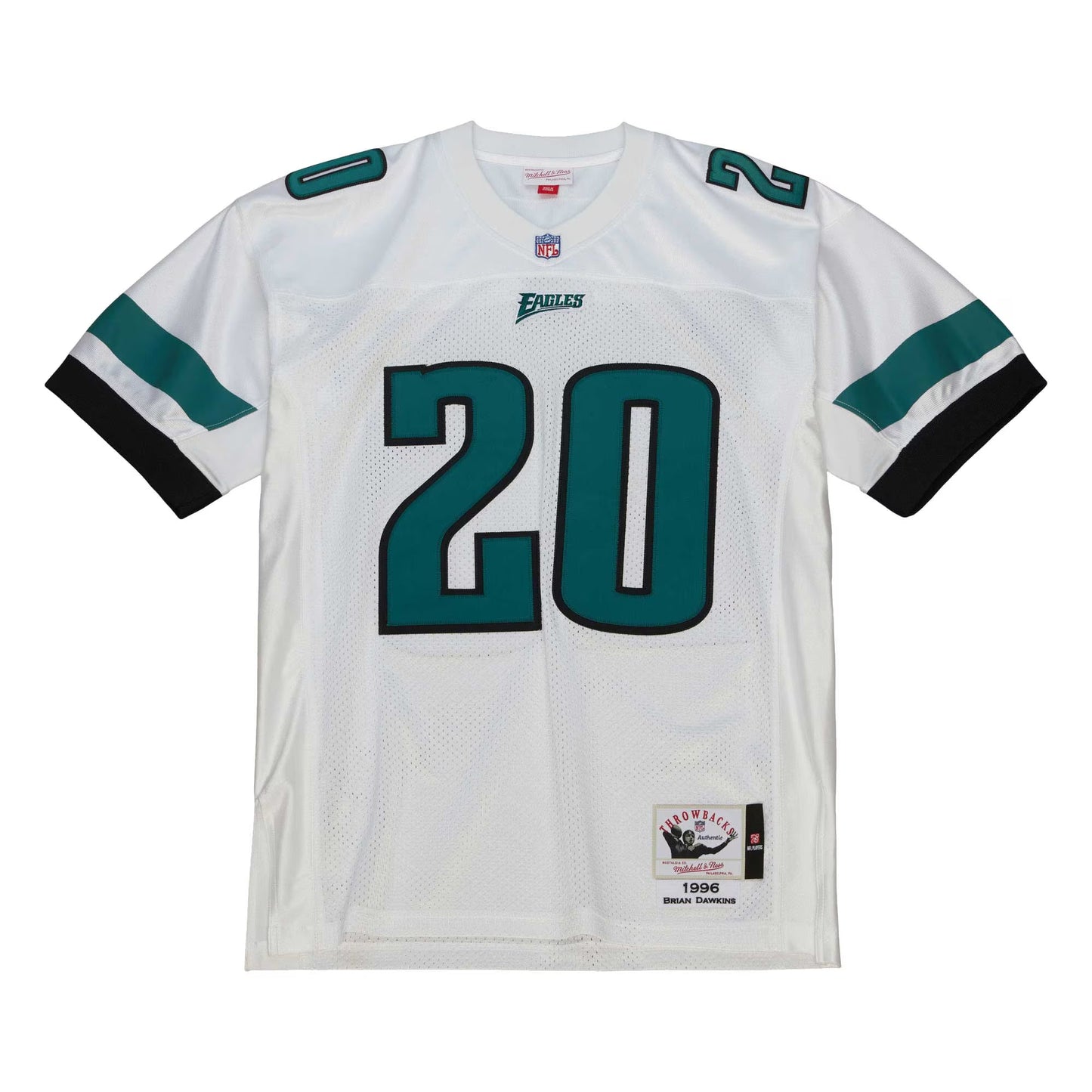 Philadelphia Eagles 1996 Brian Dawkins Mitchell & Ness White Authentic Throwback Retired Player Jersey