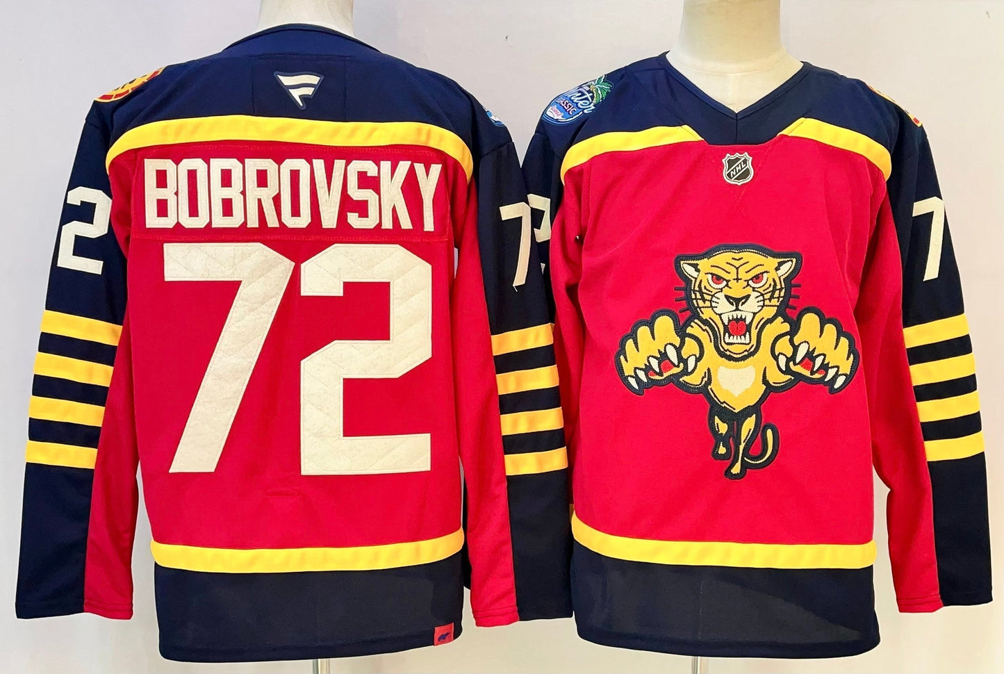 Men's Florida Panthers Sergei Bobrovsky #72 Fanatics Red Premium Player Jersey