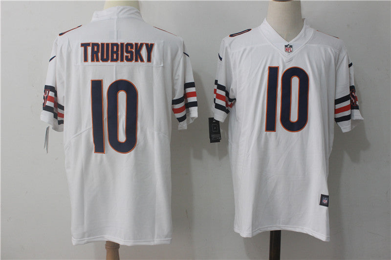 Men's Chicago Bears Mitch Trubisky White Game Jersey