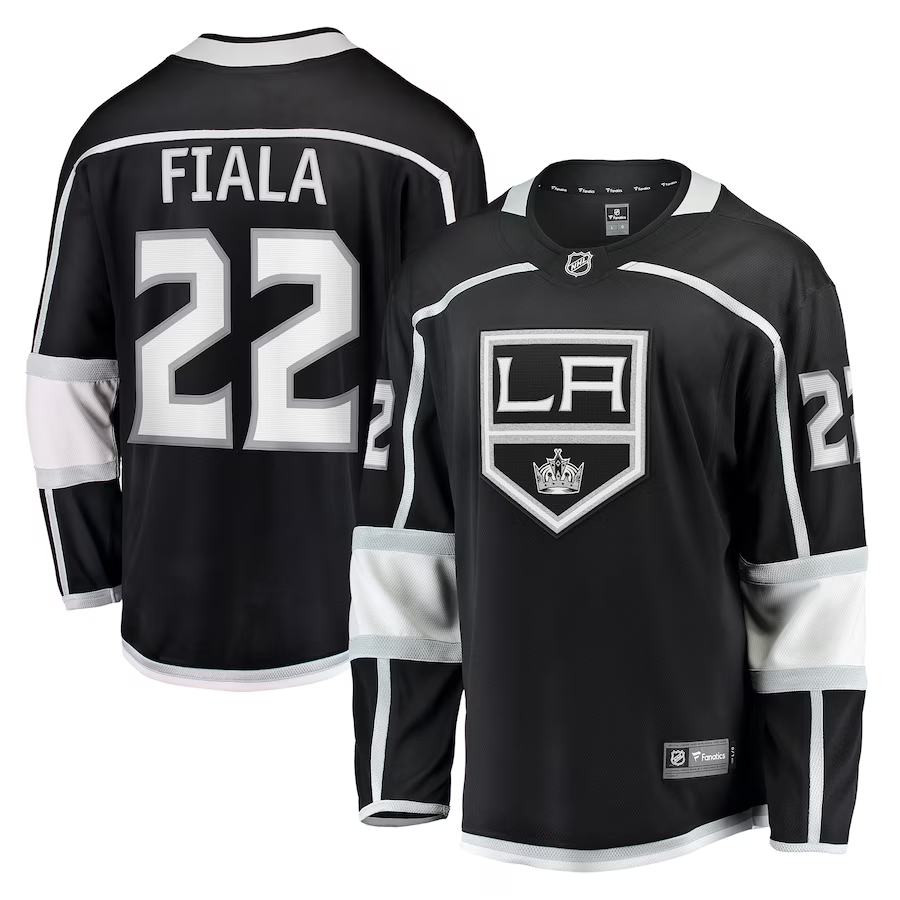 Men's Los Angeles Kings Kevin Fiala #22 Black Home Breakaway Player Jersey1