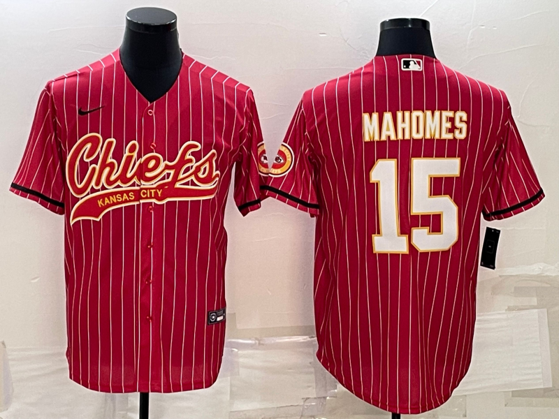 Men's Kansas City Chiefs Patrick Mahomes Red Player Jersey Joint Edition