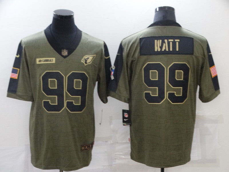 Men's Arizona Cardinals J.J. Watt Brown Game Jersey