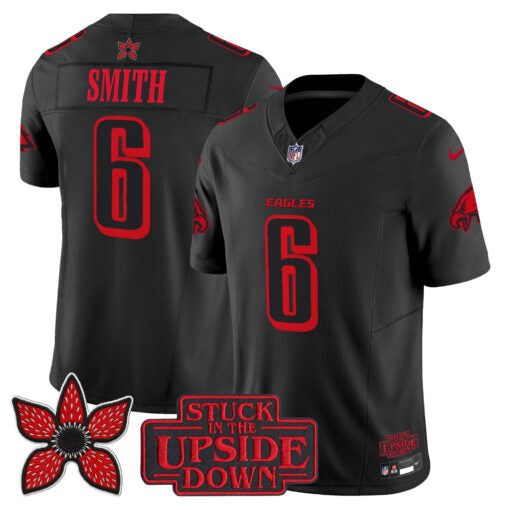 DeVonta Smith Philadelphia Eagles Stranger Things Edition Jersey - Black