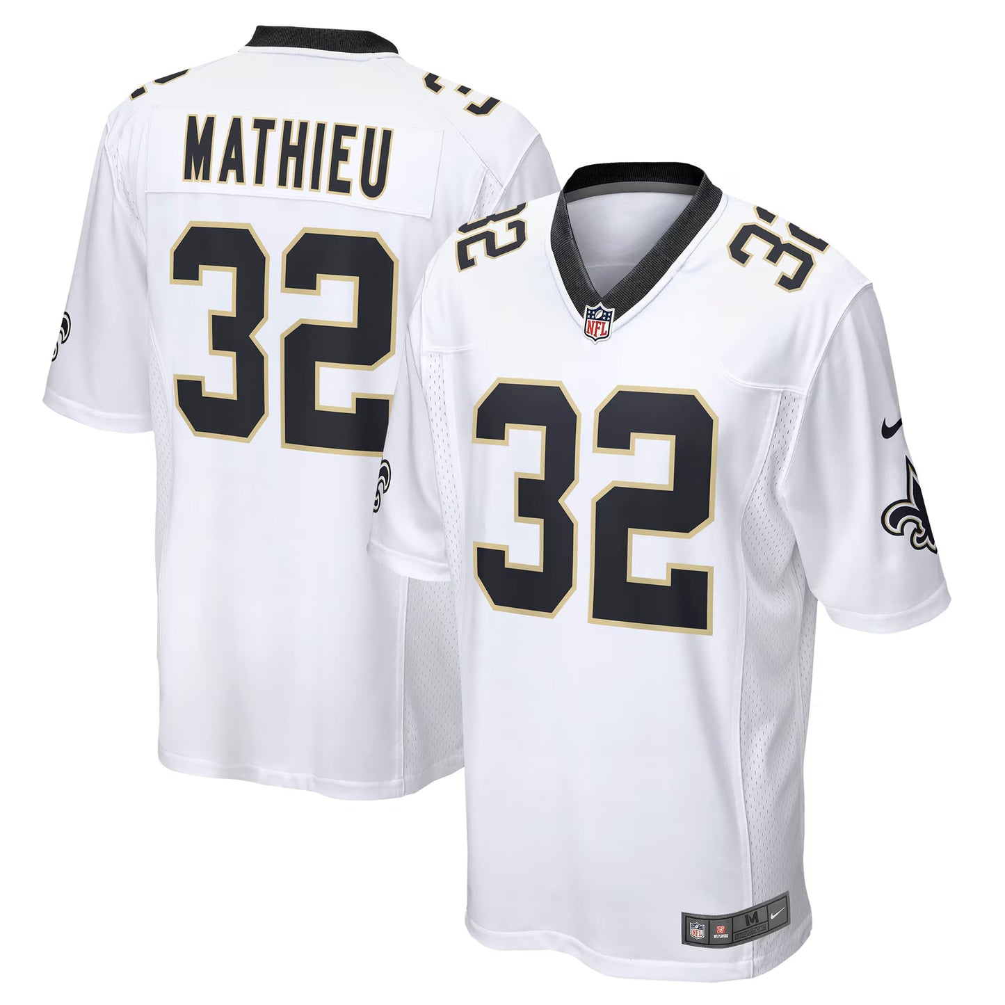 New Orleans Saints Tyrann Mathieu White Game Jersey