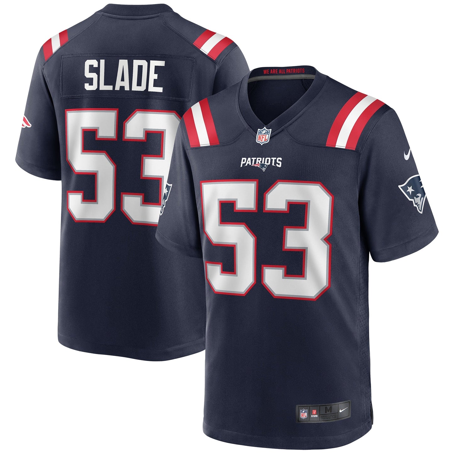 New England Patriots Chris Slade Navy Game Retired Player Jersey