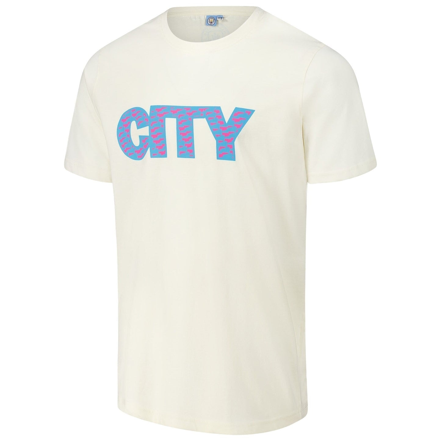 Manchester City Logo T-Shirt Cream - Hygo Shirts