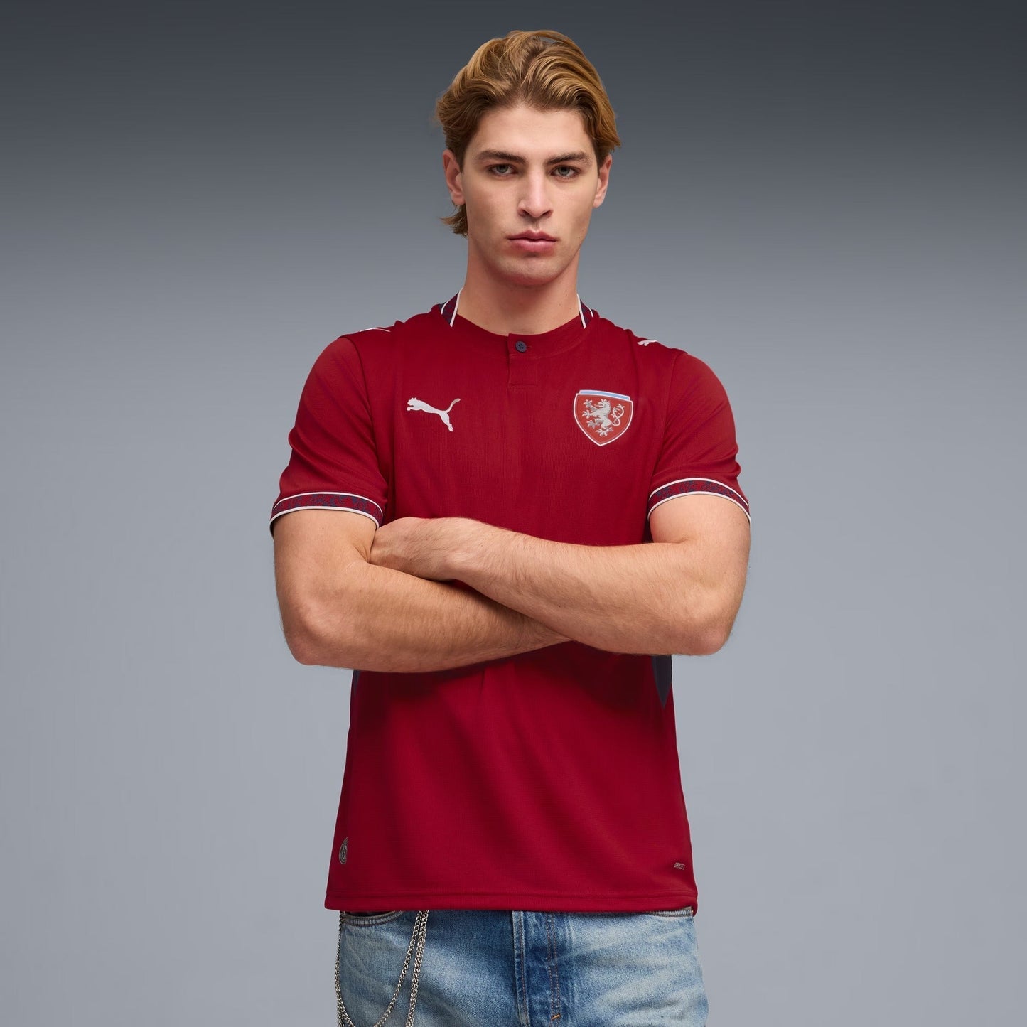 Puma Czech Republic National Team 2026 Home Supporter Edition Jersey Red/Blue/White
