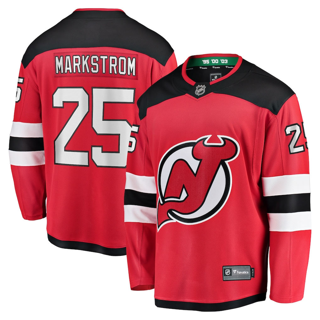 Men's New Jersey Devils Jacob Markstrom #25 Fanatics Red Home Breakaway Player Jersey