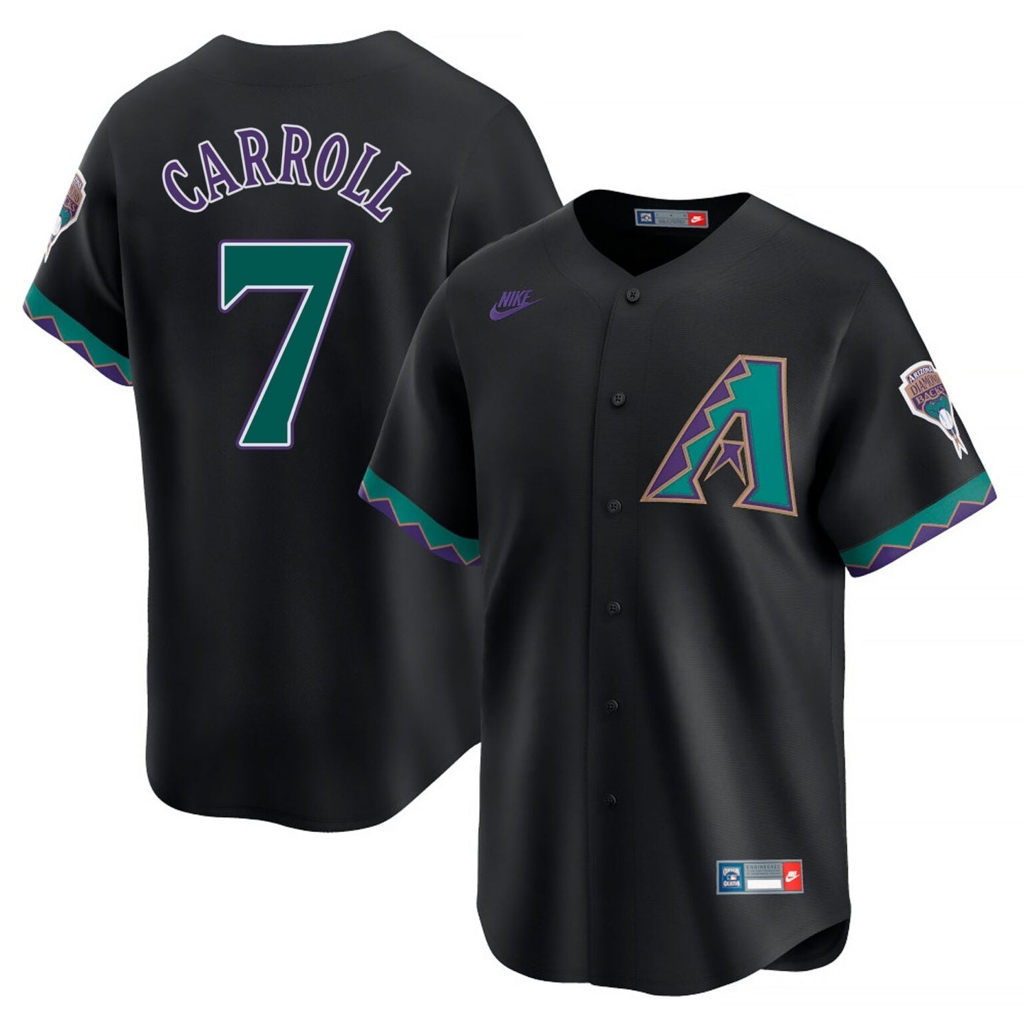 Corbin Carroll Arizona Diamondbacks Cooperstown Jersey Black