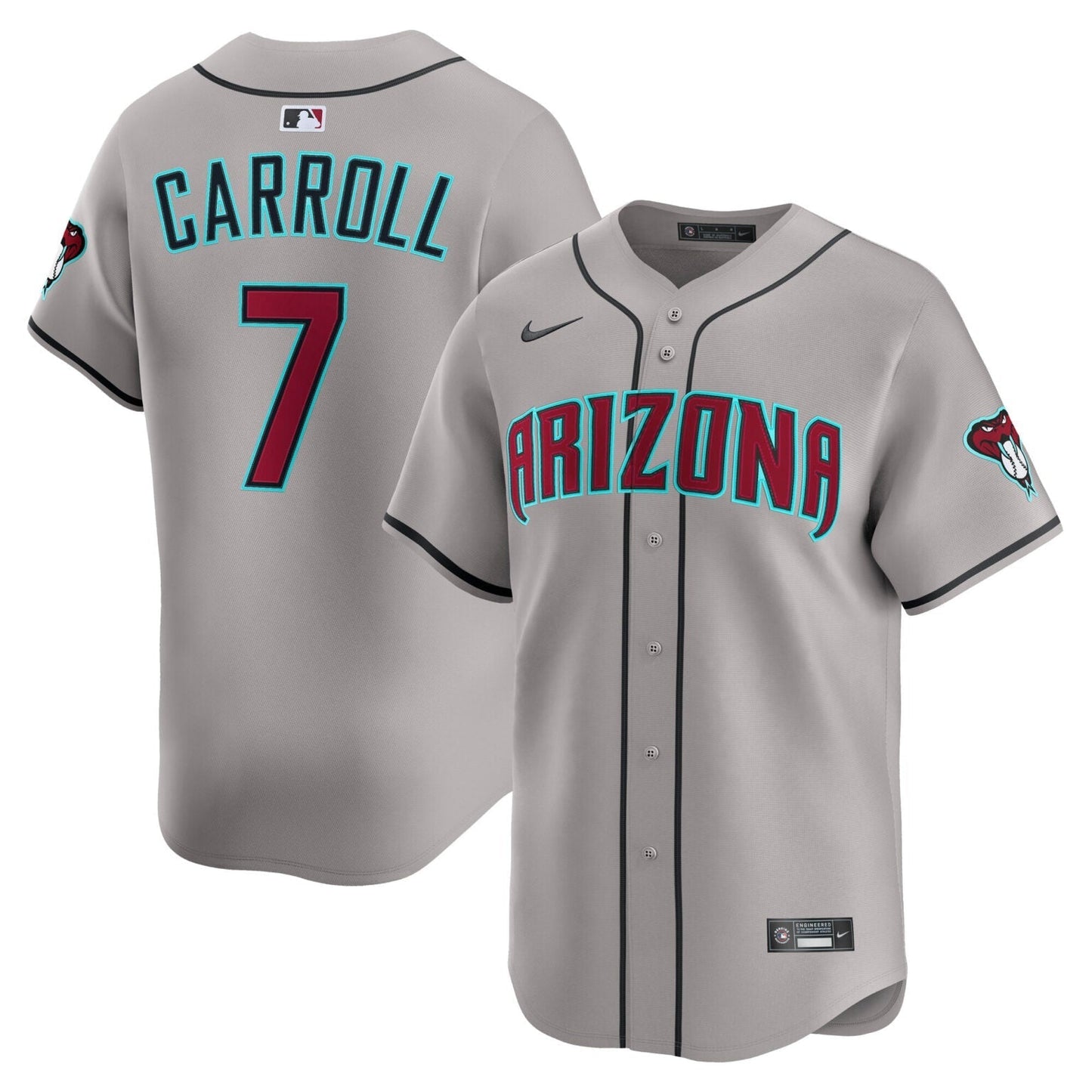 Corbin Carroll Arizona Diamondbacks Road Limited Jersey Grey