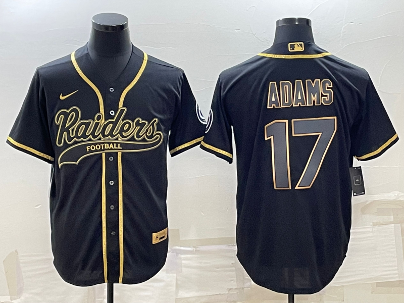 Men's Las Vegas Raiders Davante Adams Black Player Jersey Joint Edition