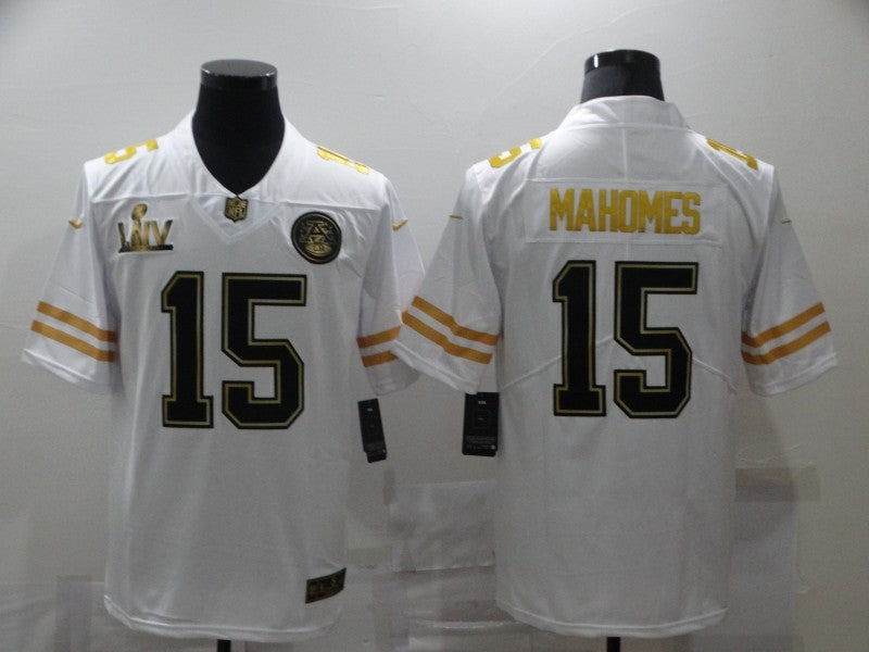 Men's Kansas City Chiefs Patrick Mahomes White Game Player Jersey