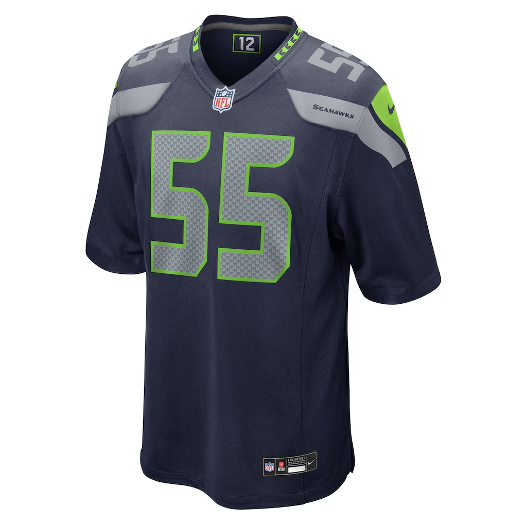 Men's Nike Olu Oluwatimi College Navy Seattle Seahawks Team Game Jersey
