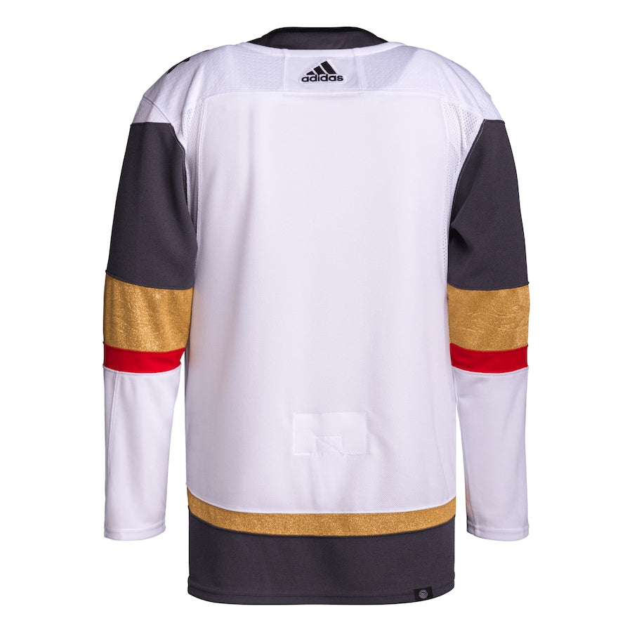 Custom Men's Vegas Golden Knights adidas White Away Primegreen Jersey