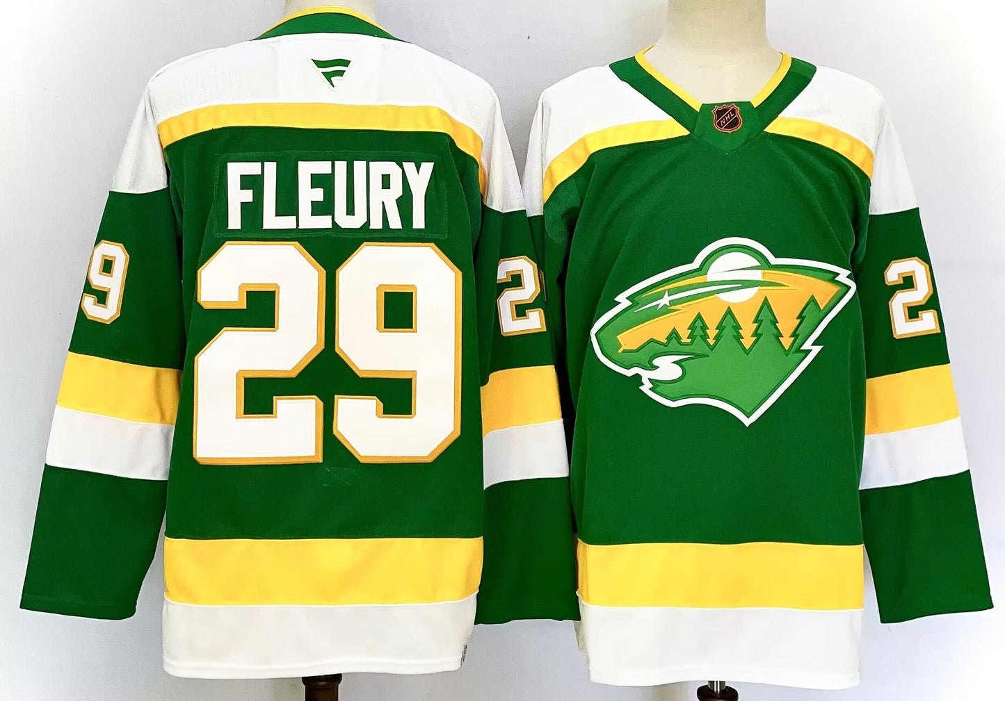 Men's Minnesota Wild Marc-Andr Fleury #29 Fanatics Bright Green Retro Version Player Jersey