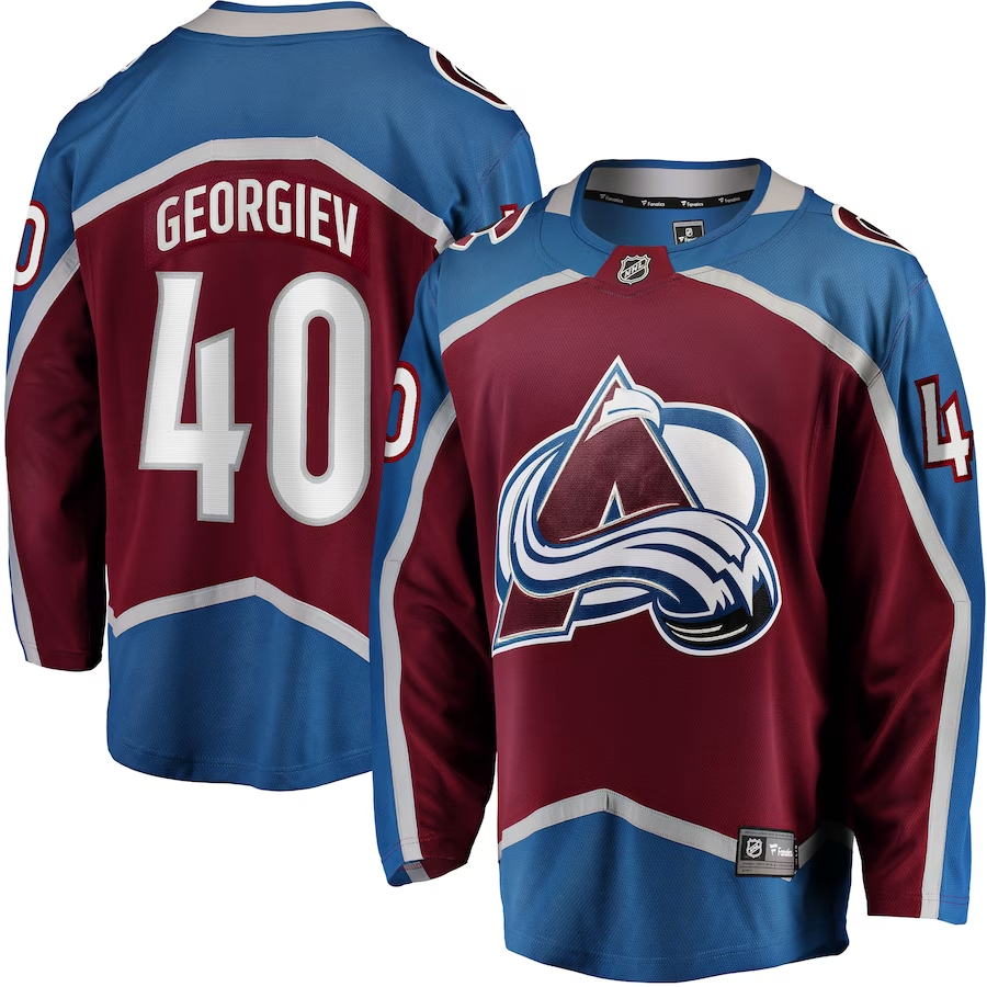 Men's Colorado Avalanche Alexandar Georgiev Burgundy Home Breakaway Player Jersey