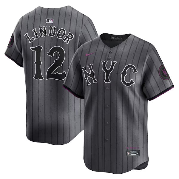 Francisco Lindor New York Mets City Connect Jersey Gray