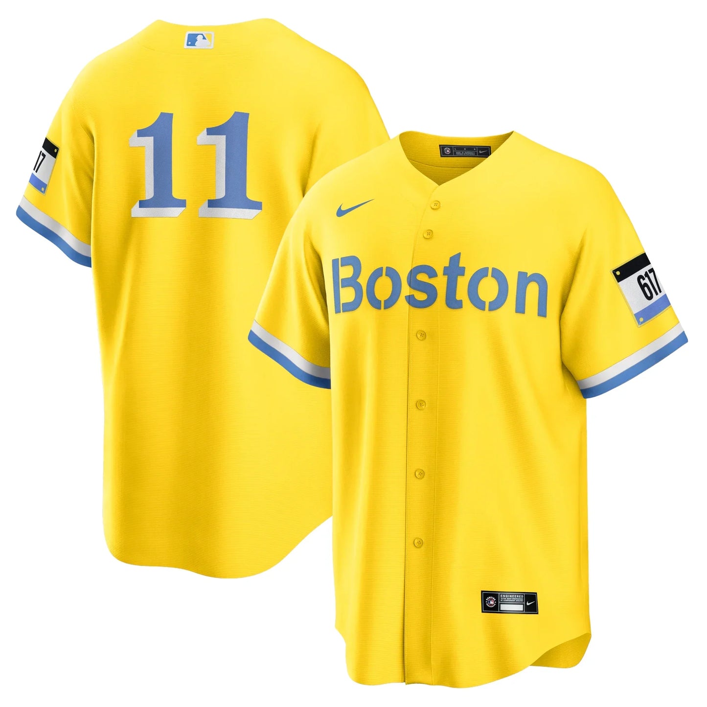 Rafael Devers Boston Red Sox City Connect Jersey Yellow