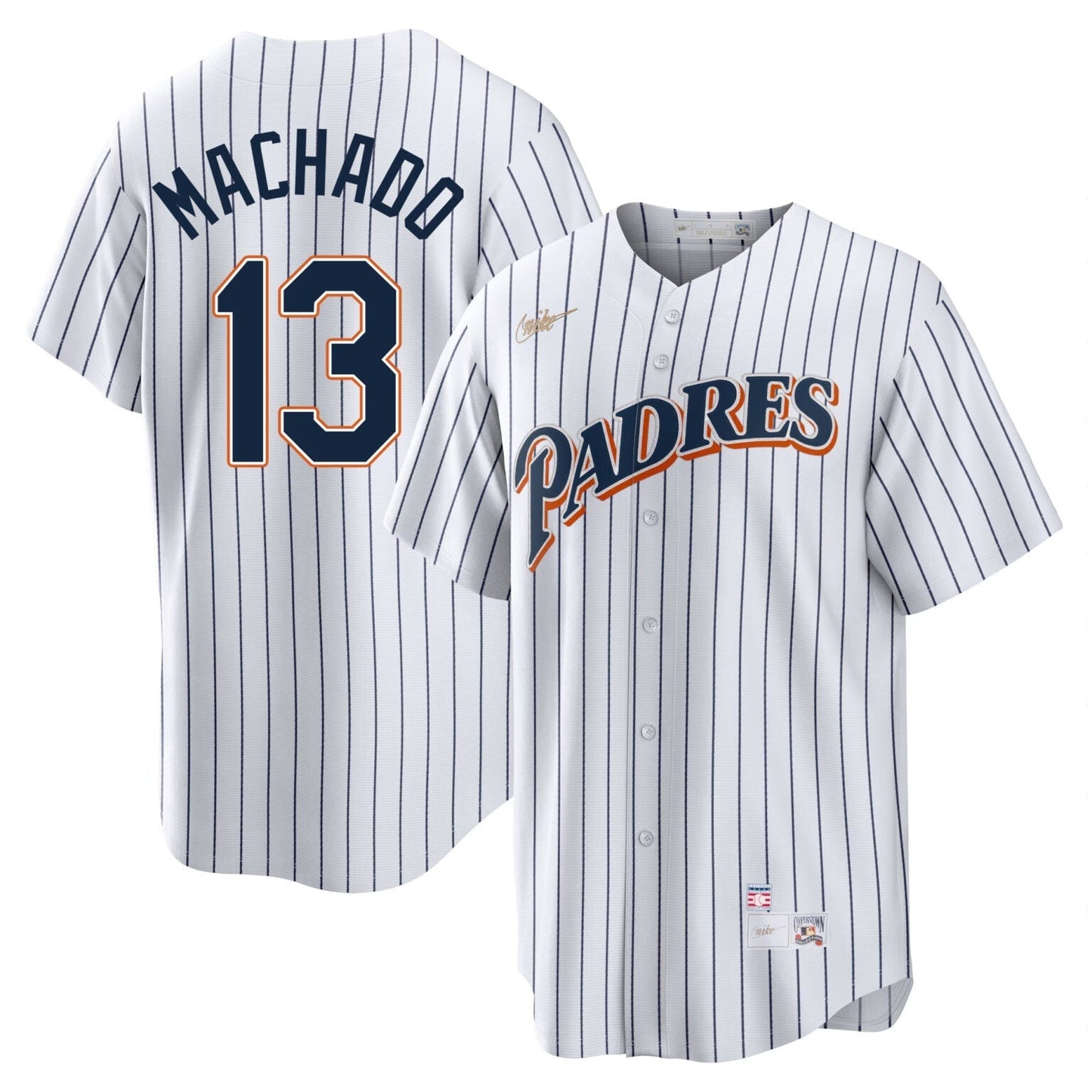 Manny Machado San Diego Padres 1998 Cooperstown Jersey White
