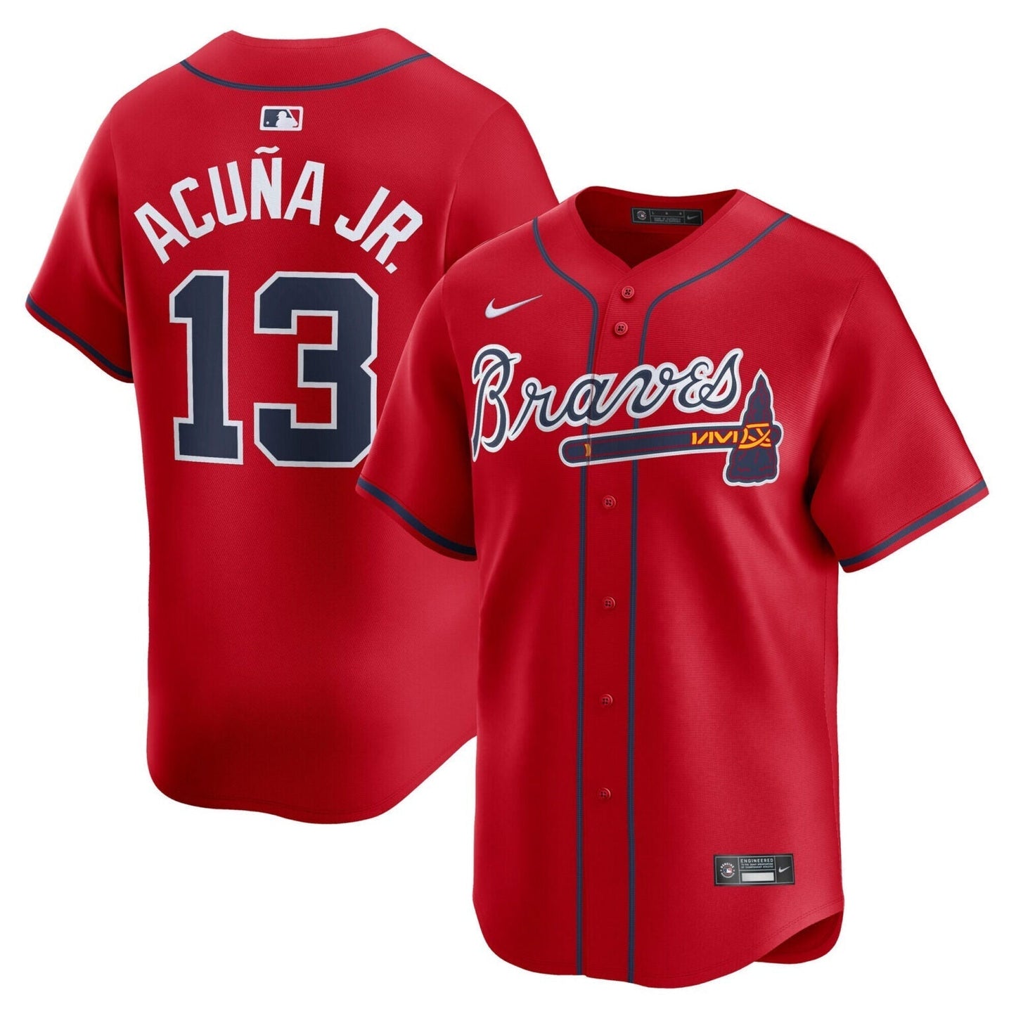 Ronald Acuna Jr Atlanta Braves Alternate Limited Jersey Red