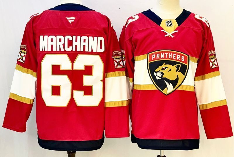Men's Florida Panthers Brad Marchand Fanatics Red Home Breakaway Jersey