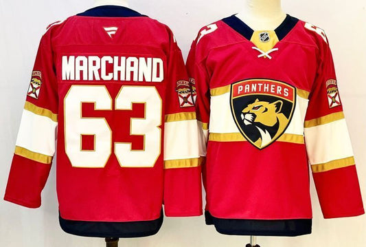 Men's Florida Panthers Brad Marchand Fanatics Red Home Breakaway Jersey