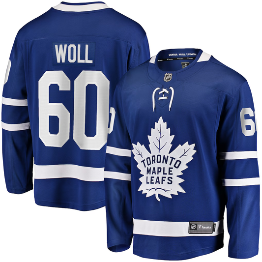 Men's Toronto Maple Leafs Joseph Woll Fanatics Blue Home Breakaway Player Jersey