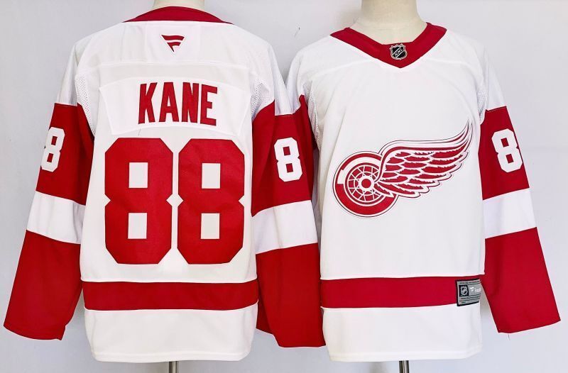 Men's Detroit Red Wings Patrick Kane Fanatics White Player Jersey
