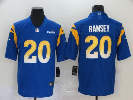 Men's Los Angeles Rams Jalen Ramsey Blue Game Player Jersey