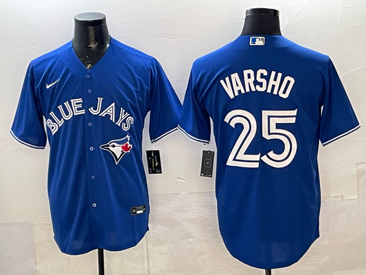 Men's Toronto Blue Jays Daulton Varsho Royal Alternate Player Jersey