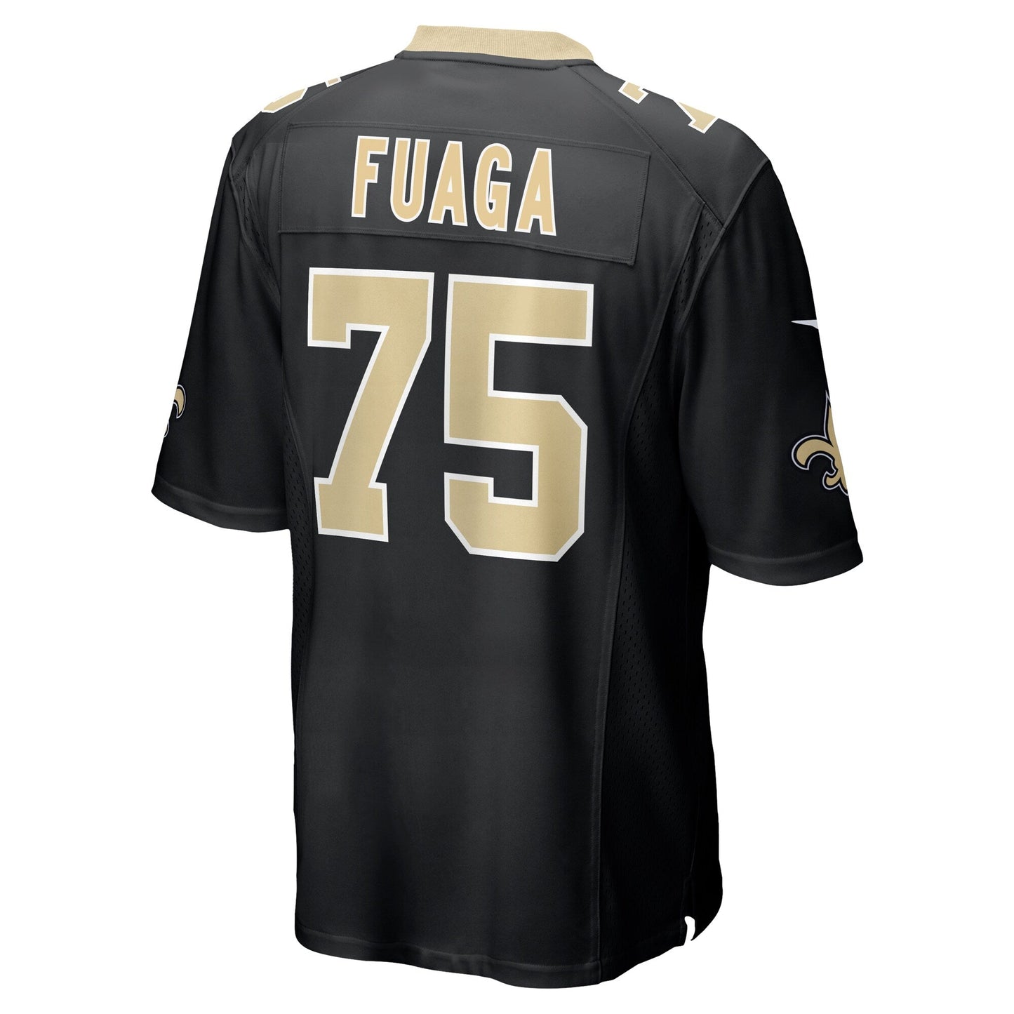 Taliese Fuaga New Orleans Saints Nike 2024 NFL Draft First Round Pick   Game Jersey - Black