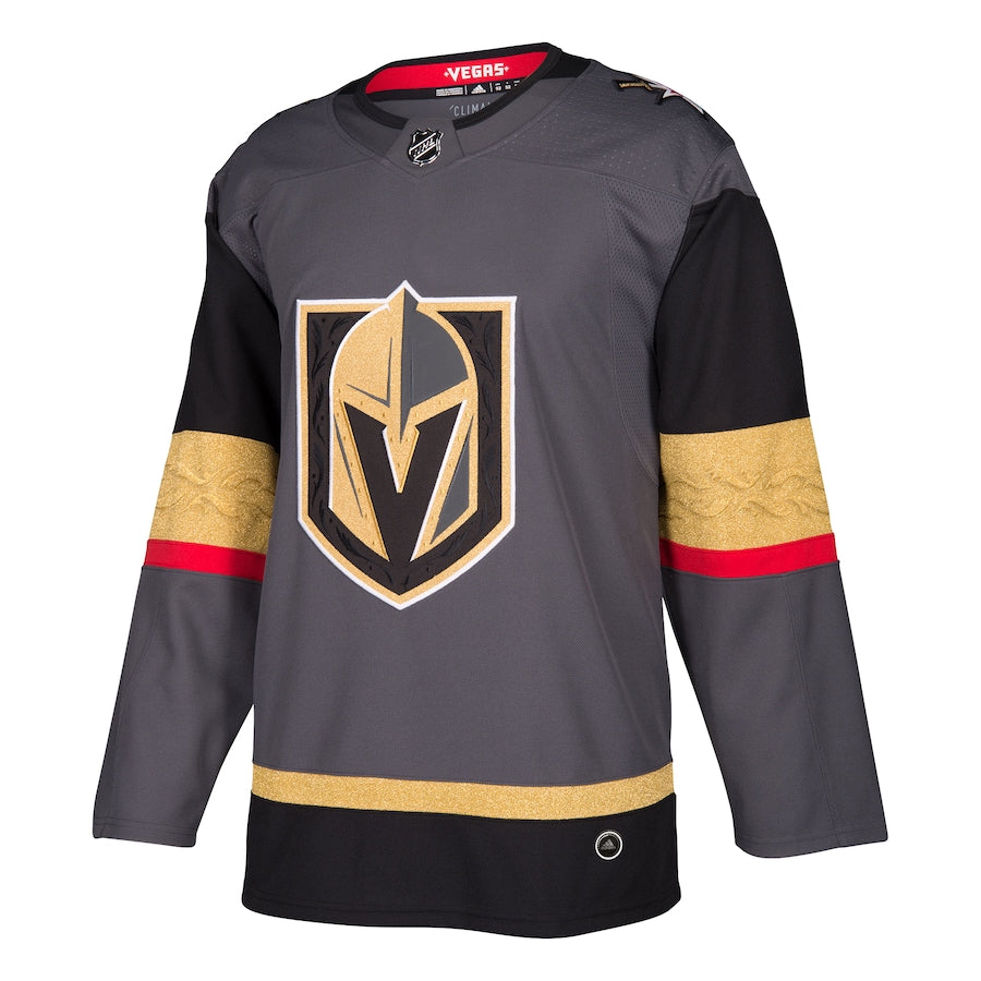 Custom Men's Vegas Golden Knights adidas Gray Alternate Blank Jersey