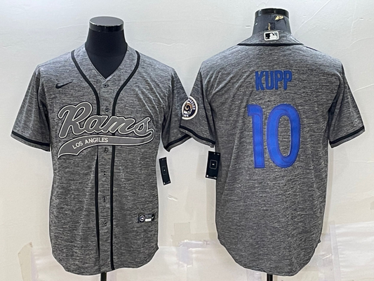 Men's Los Angeles Rams Cooper Kupp Gray Game Jersey Joint Edition