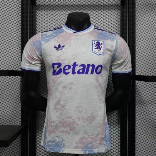 2025-26 Aston Villa Second Away Player Version Jersey-Men's