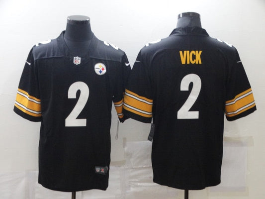 Men's Pittsburgh Steelers Michael Vick Black Game Jersey