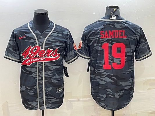 Men's San Francisco 49ers Deebo Samuel Grey Camouflage Player Jersey Joint Edition