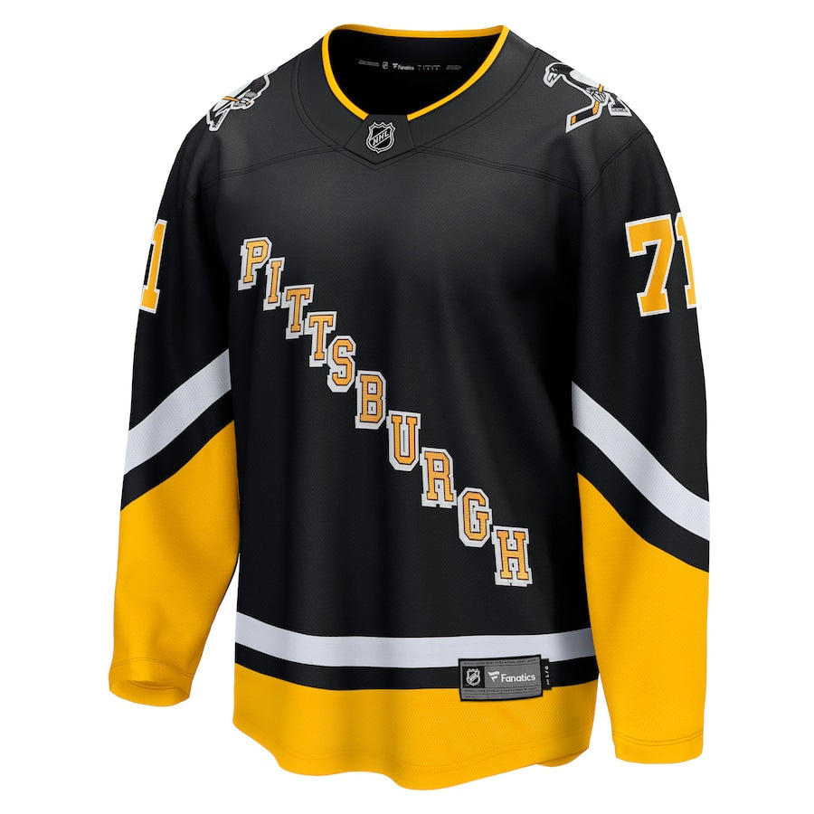 Men's Pittsburgh Penguins Evgeni Malkin Fanatics Black Alternate Premier Breakaway Jersey