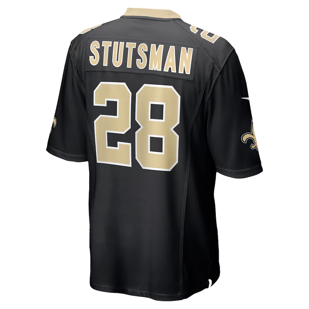 Men's Nike Danny Stutsman Black New Orleans Saints Team Game Jersey