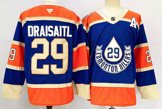 Men's Edmonton Oilers Leon Draisaitl Fanatics Royal Player Jersey