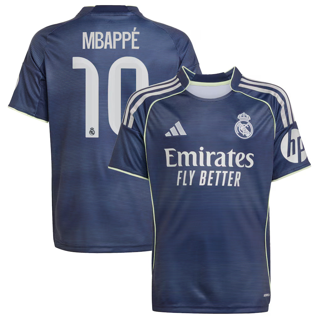Kylian Mbapp Real Madrid 2025/26 Away Player Jersey - Blue