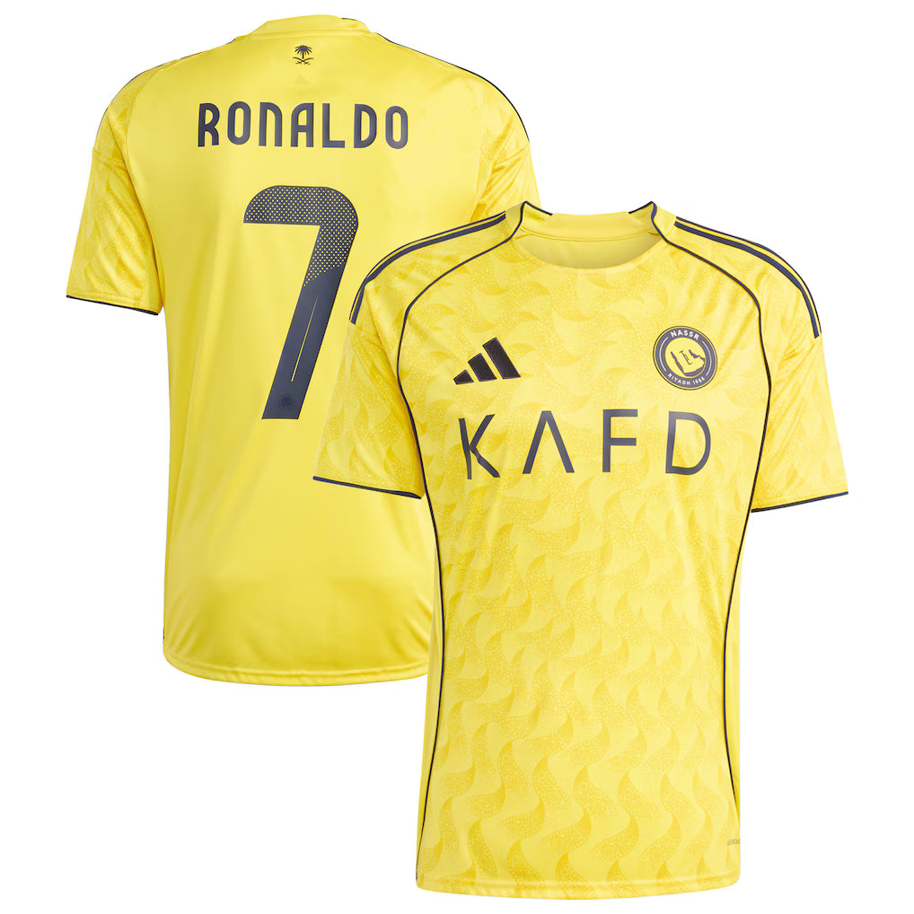 Cristiano Ronaldo Al-Nassr FC 2025/26 Home Player Jersey  Yellow