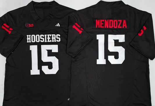 Men's Indiana Hoosiers Fernando Mendoza Black Player Game Jersey